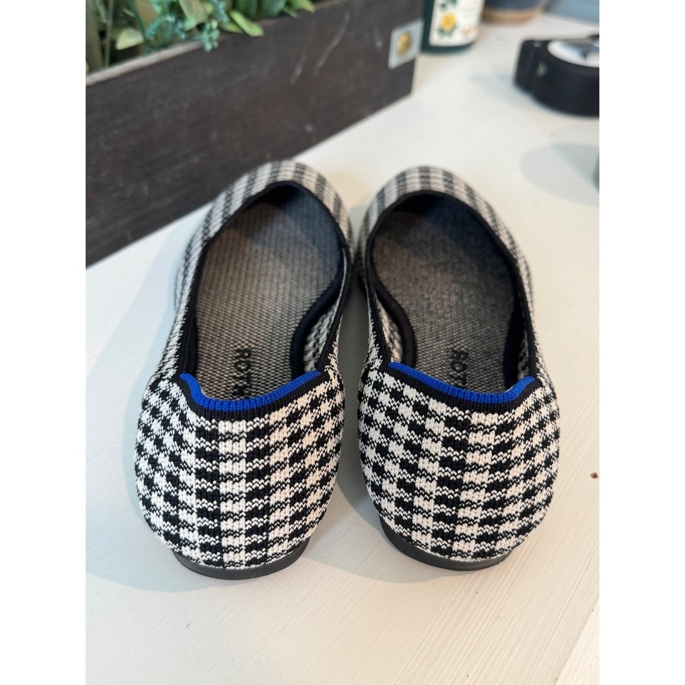 Rothy's Black and White Houndstooth Flats - Picture 2 of 7